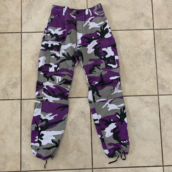 purple army pants
